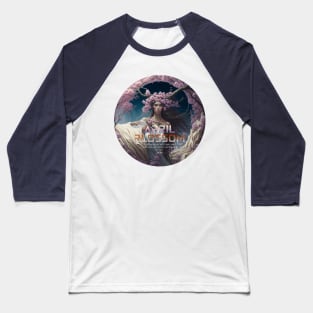 April zodiac woman flowers Baseball T-Shirt